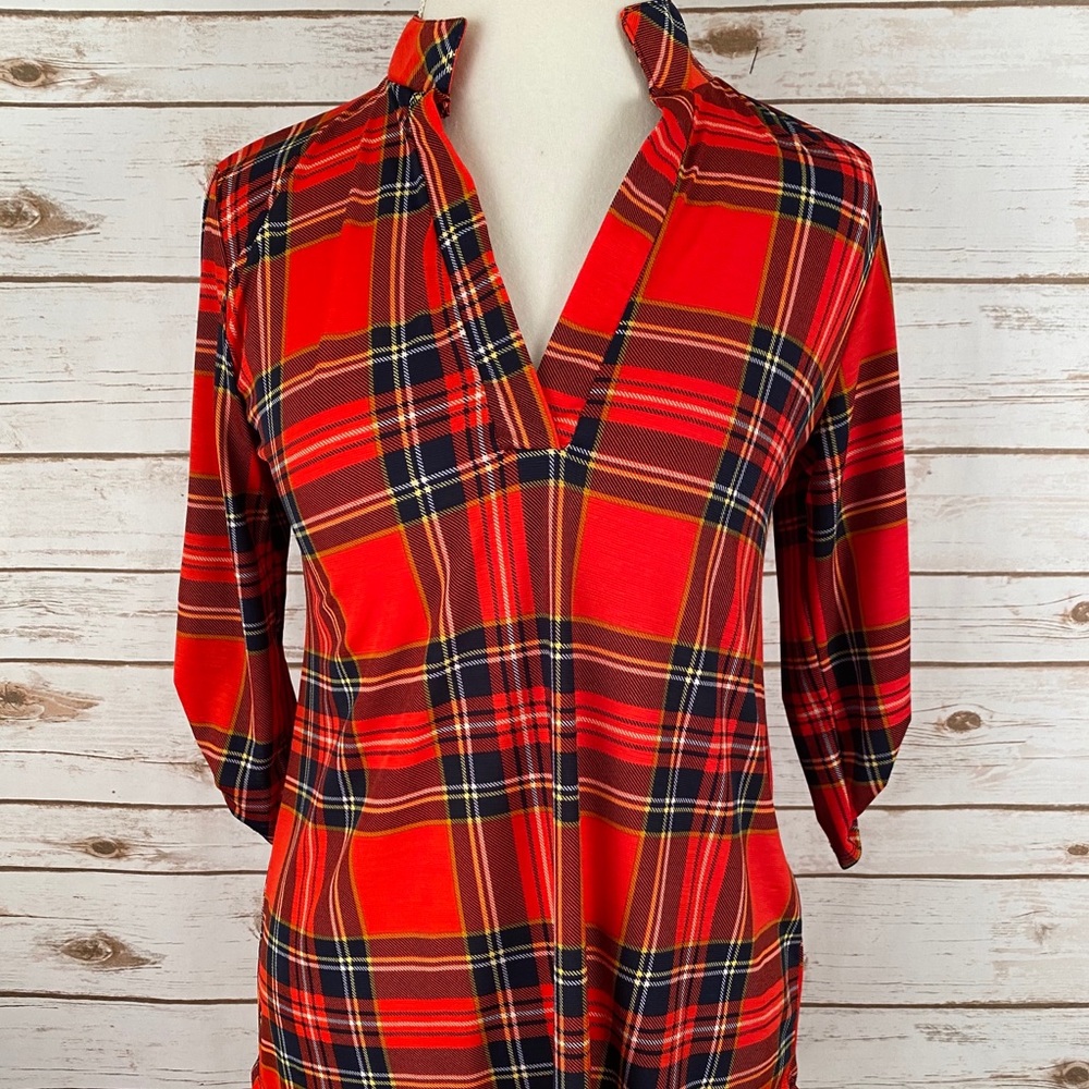 ❤️Christmas Plaid Boutique Top ❤️